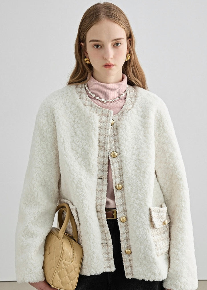 SOIR FLORA フェイクファーダッフルジャケット SOIR FLORA フェイクファーダッフルジャケット